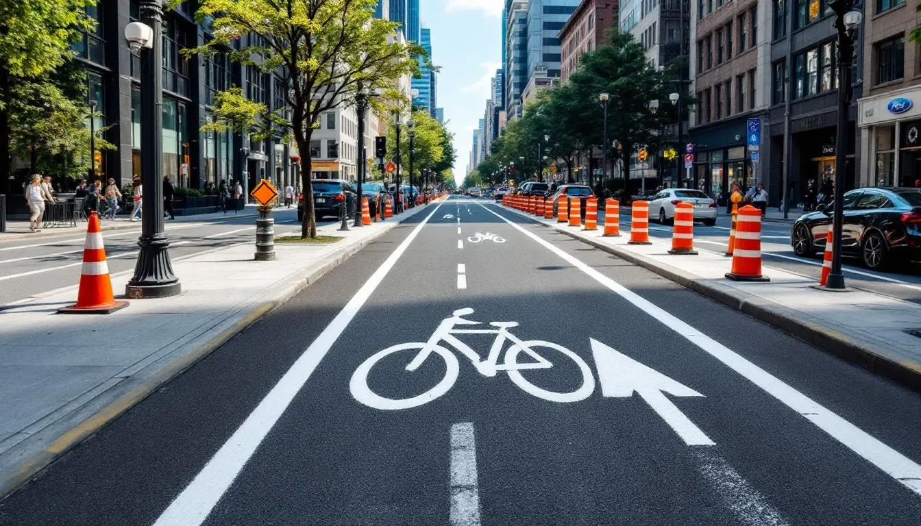 Новая велополоса и камеры на проспекте: как поехало