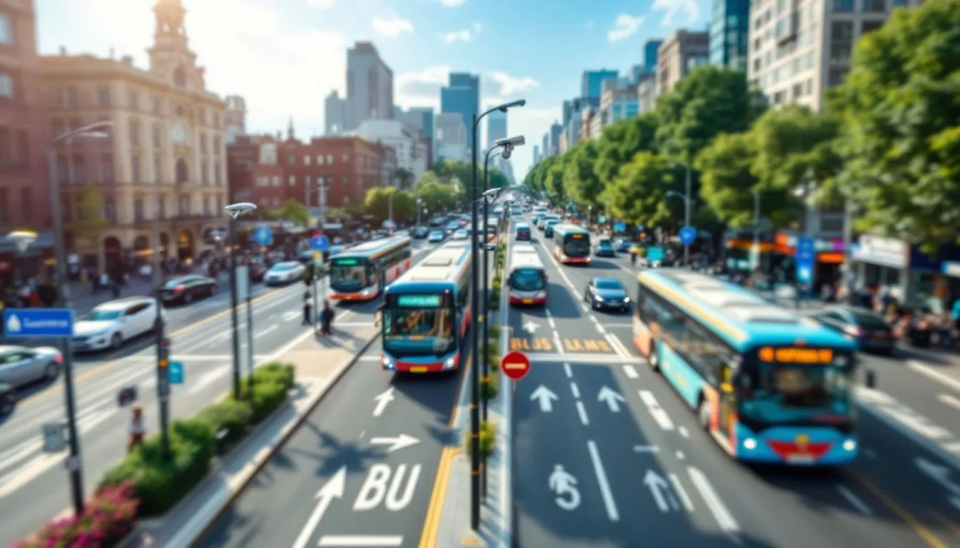 Камеры на автобусных полосах: запуск и новые правила