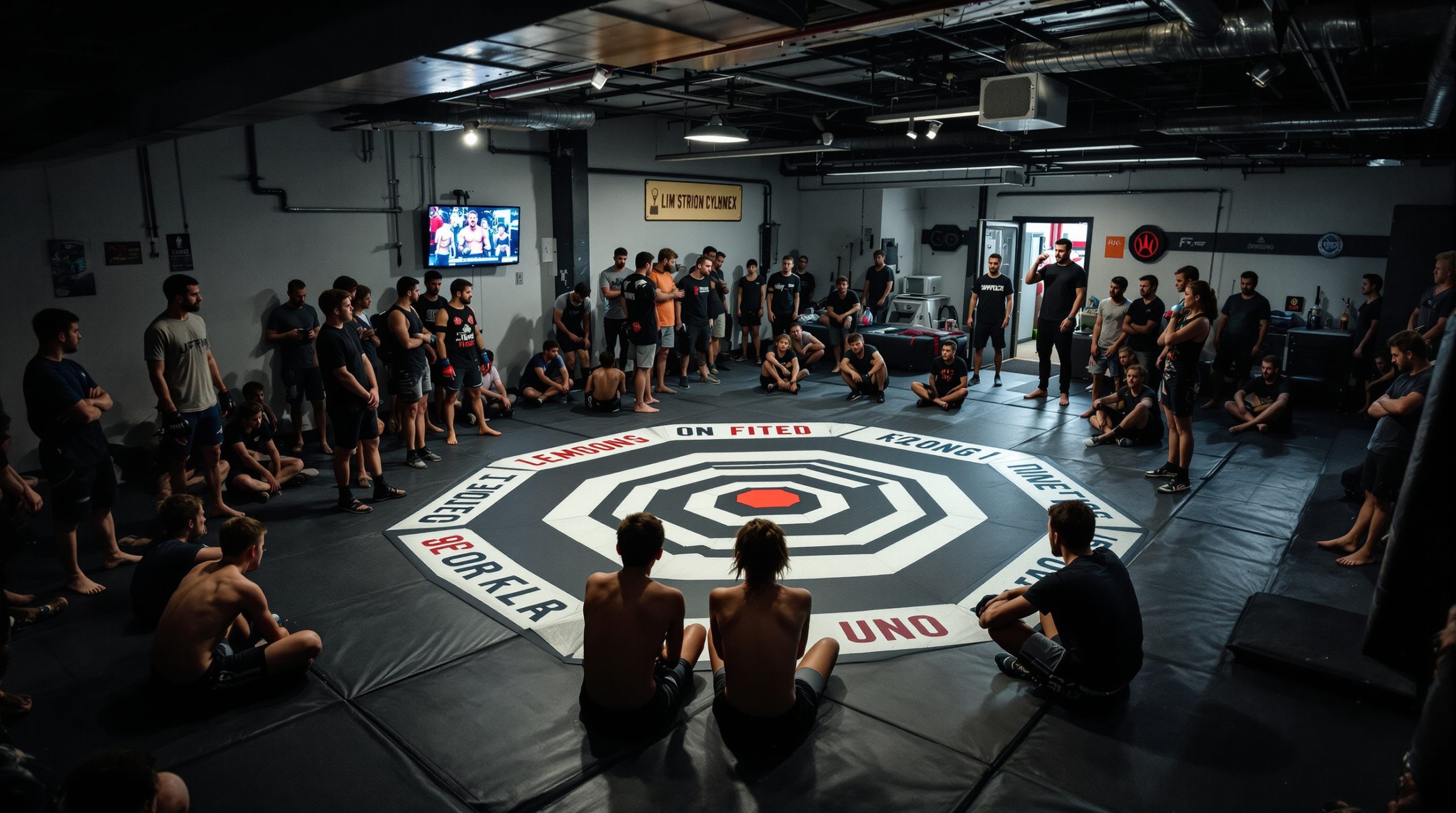 Как бойцы октагона добрались до районного зала