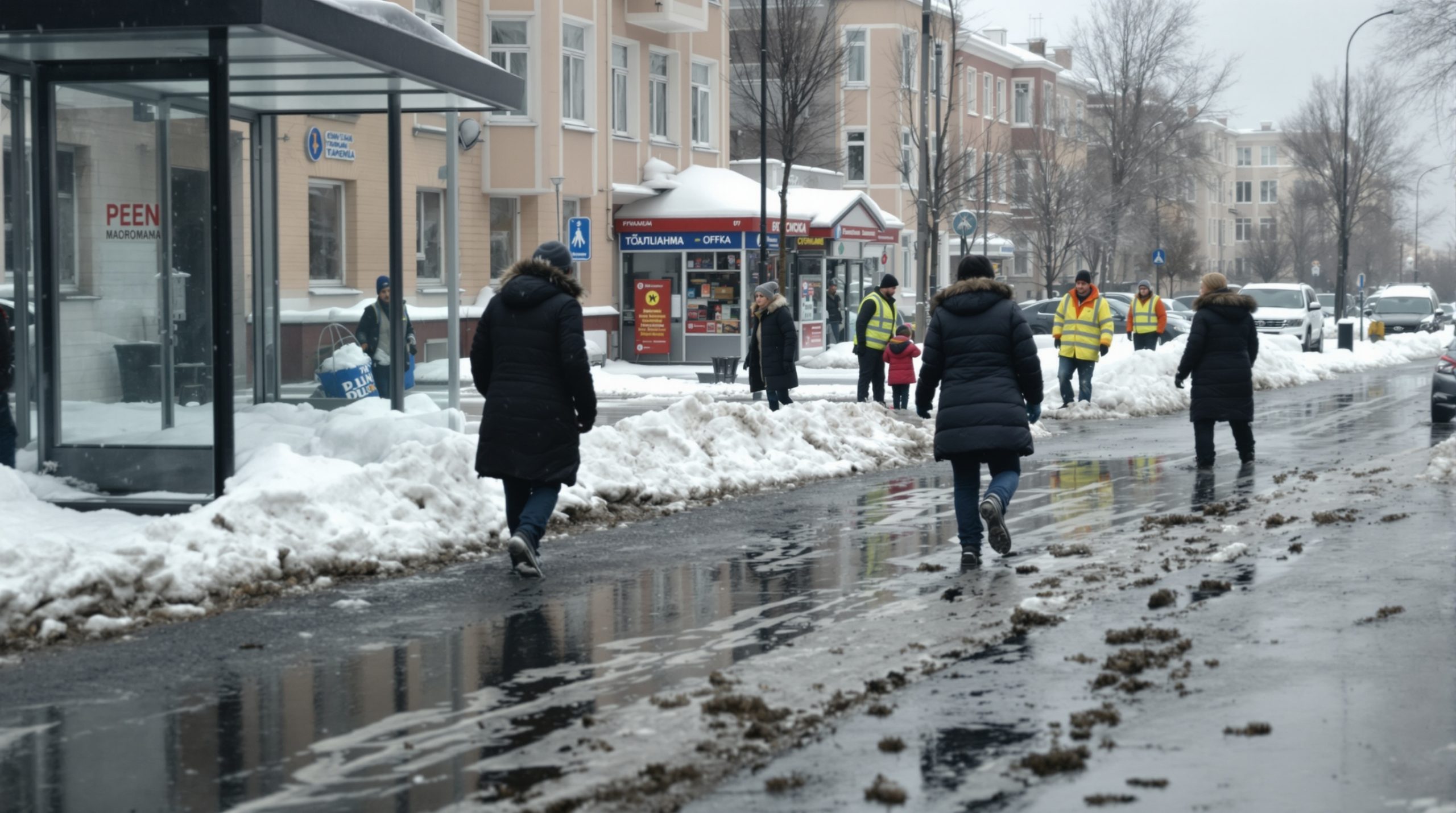 Во Владимире зима играет в апрель, а городу надо работать