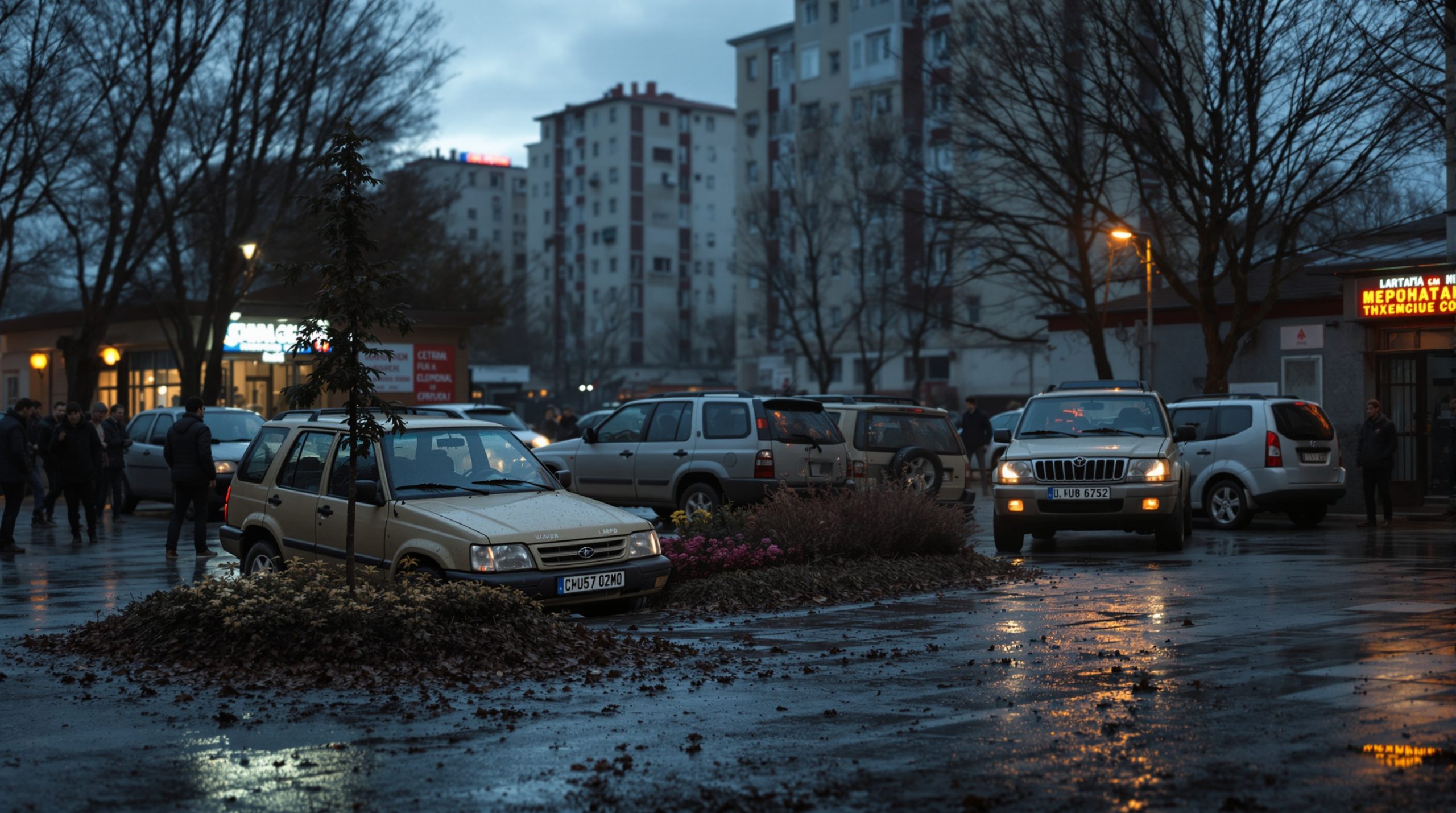 Городская парковка превращается в тест-драйв без инструктора