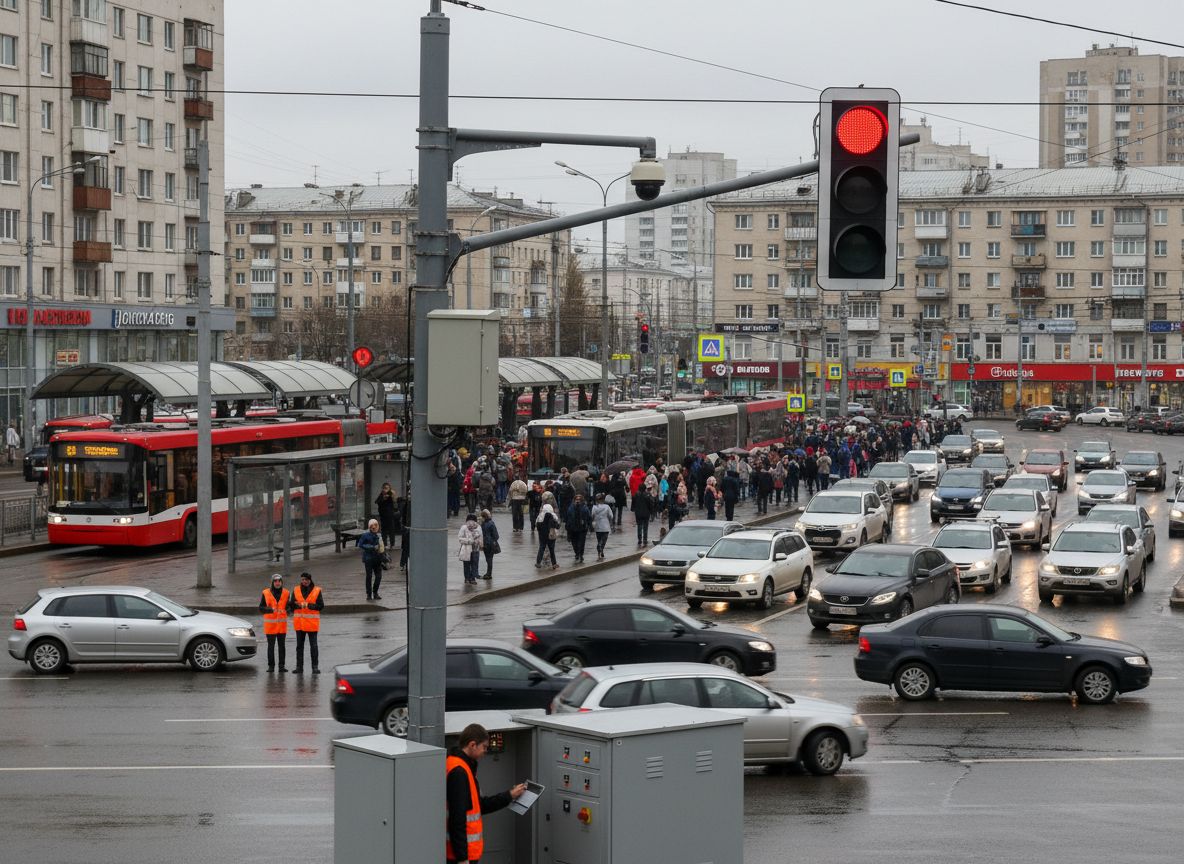Умный светофор вспомнил о зелёном времени