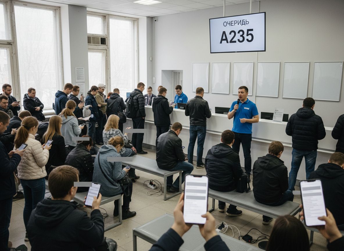 Очередь прилагается по e‑mail